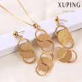 60984 - Xuping Jewelry fashion 18k gold plated two pieces jewelery set